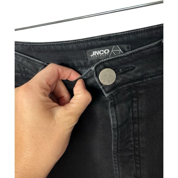 JNCO MCMLXXV Slim Straight Black Button Fly Jeans Men’s Size 31 Classic Neutral - Picture 3 of 16